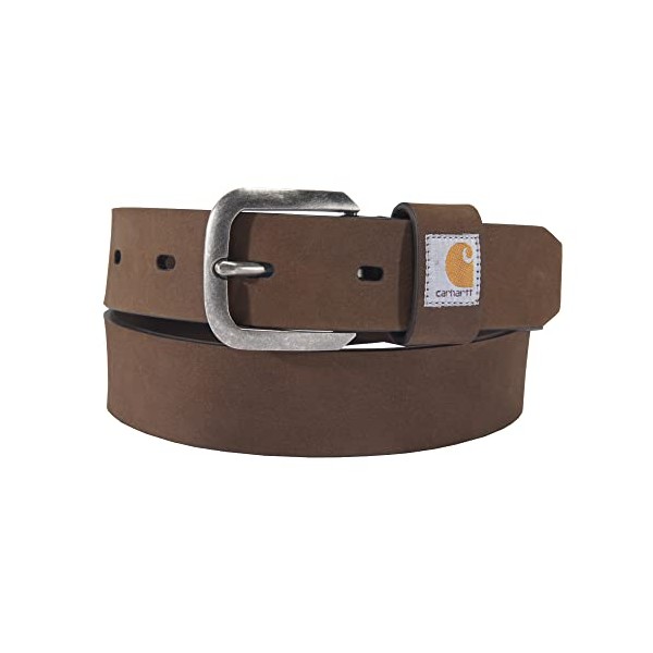 Carhartt Women's Standard Casual Rugged, Available in Multiple Styles, Colors & Sizes, Saddle Leather Belt (Brown), Medium