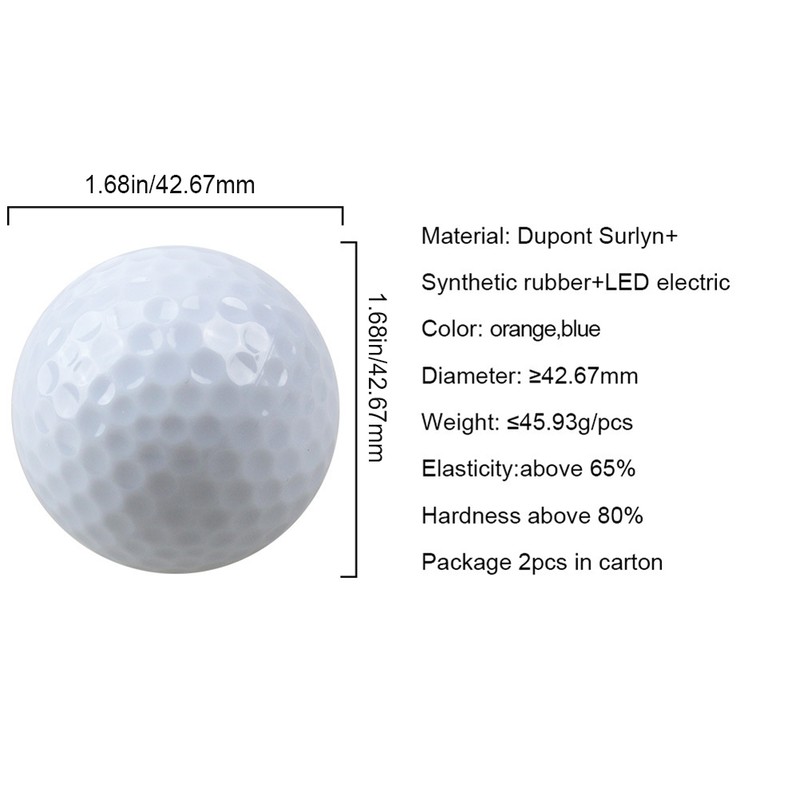 2Pcs Balls Light up LED Balls ing in The Dark