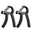 2 Pack Hand Grip Strengthener Set,Adjustable Resistance (22~132Lbs) Finger Gripper-