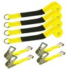 VULCAN Economy Car Tie Down Kit with 4 Lasso Straps,