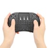 Mini Wireless Keyboard Backlit Black 2.4G RF 10-Meter Working Distance