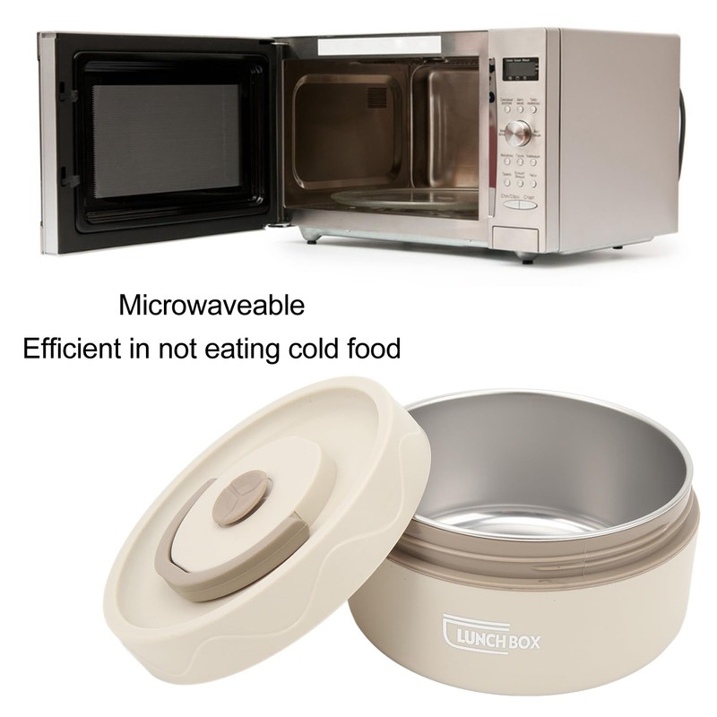 Thermal Cooking Pot 420ml 304 Stainless Steel Double Layer Portable