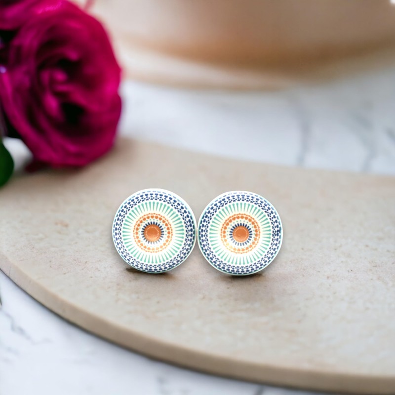 Infinity Decor Set of 8 Mandala Colourful Design Ceramic Cabinet