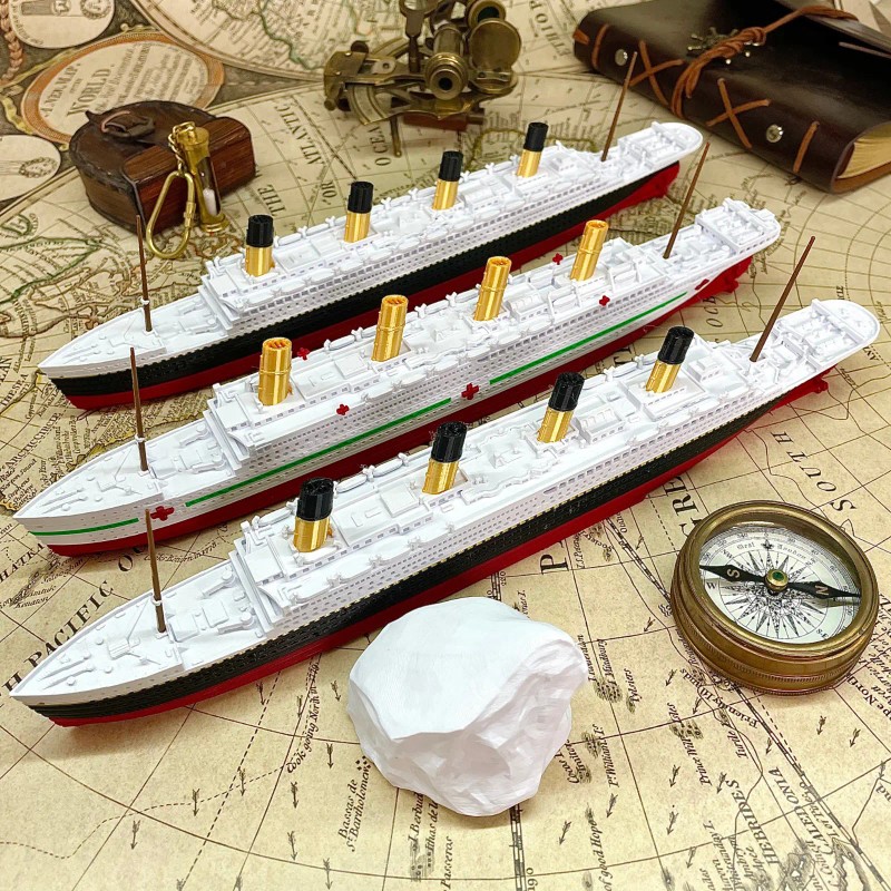 3 Pack 12” RMS Titanic Model & Britannic & Olympic