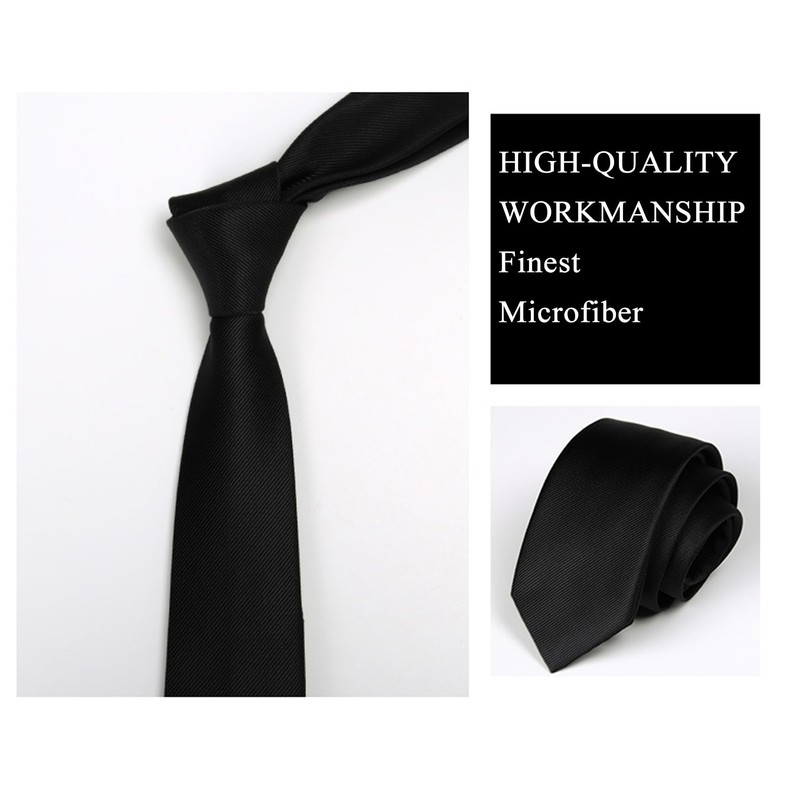 SHUBEIEUMI Mens Ties, Classic Slim Tie for Men, Office or