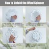 4Pack 8inch Sublimation Wind Spinner Blanks 3D Aluminum Metal Wind