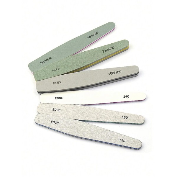 6Pcs/Set Professional Nail Files And Buffers Set For Acrylic Gel
