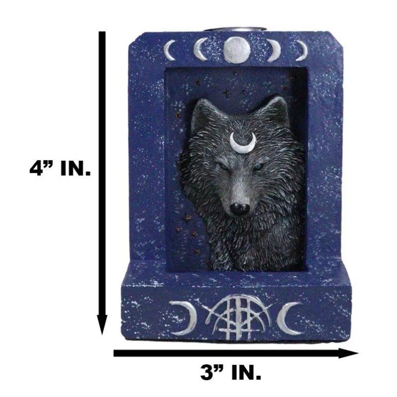 Phases Of The Moon Alpha Black Wolf With Crescent Mark