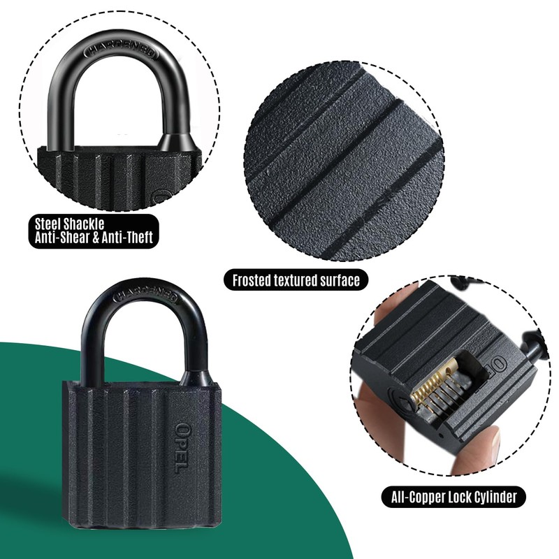VNAKER G80 Mn Steel Chain Lock, Heavy-Duty Anti-Theft Chain Lock