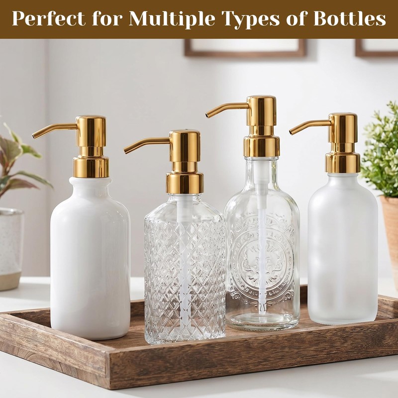 Gold Soap Dispenser Pump Stainless Steel Soap Dispenser Pump Replacement