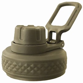 Water Bottle Lid Replacement for Battle Bottle - Chug Cap Tops for 32 oz, 40 oz, and 64 oz Wide Mouth Vacuum Sealed Water Bottles by Iron InfideI (Tan)