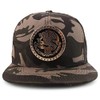 Trendy Apparel Shop Metal Mexico Eagle Decorated Flatbill Snapback Baseball