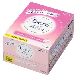 花王 ビオレ さらさらパウダーシート せっけんの香り 詰め替え 36枚入り 3個セット さらさらシート + Kunutonnオリジナルロゴ入りおまけ付
