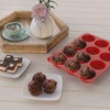 SILIVO Silicone Muffin Pans Nonstick 12 Cup(2 Pack) - 2.5