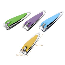 IWOWHERO Professional Nail Trimming Tools 6pcs Fingernail Clippers for Women Men