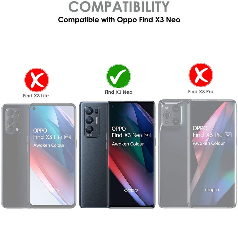 TECHGEAR Protective Film for Oppo Find X3 Neo 5G [Screen