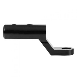 KIMISS Soporte de extensión de base de espejo retrovisor Ganchos de soporte Soporte de soporte para motocicletas (Negro) + Motocicletas Scooter Soporte de espejo de bicicleta Espejo retrovisor Base de espejo retrovisor Motorcy