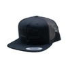 Kimes Ranch Caps Adjustable Snapback Flatlands Trucker Hat, Black/Black, One