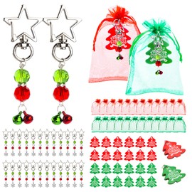 YHMQ DU 24pcs White Christmas Organza Bags Gift Bags Organza Jewellery Gift Candy Wedding Christmas Bells 10x15cm