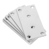 iplusmile 10Pcs Flat Corner Brace Braid Stainless Steel Coupling Plate