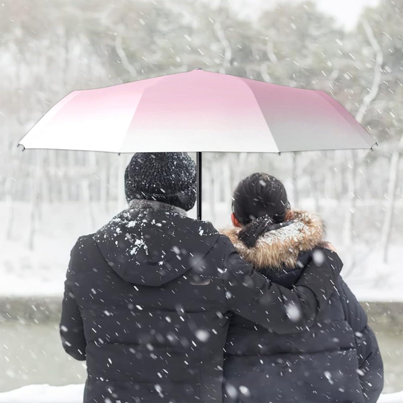 EEPLUYTY Umbrellas, Automatic Umbrella, Pocket Umbrella Open-Close with 8 Ribs,