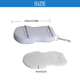 KingBra 4Pcs Foam & Felt Filter Kit Replacement Vacuum Filters Compatible with Shark HZ3002 HZ3000 Stratos Ultralight Corded Stick Vacuum, Part XFFKHZ3000