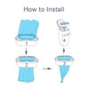 4 Pack Cat Litter Refill Bags Cartridges Compatible with Genie