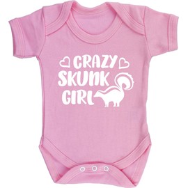 Hippowarehouse Crazy skunk girl baby vest bodysuit (short sleeve) boys girls