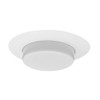 NICOR Lighting 6 in. White Recessed Shower Trim with Lexan