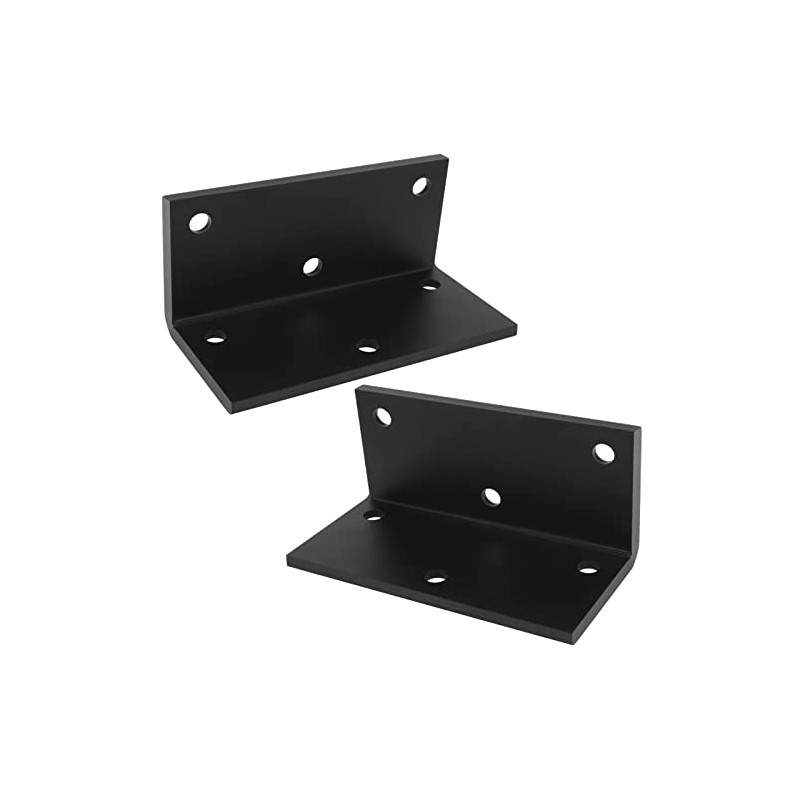eoere 2 PCS 8" x 4" Heavy Duty Black L