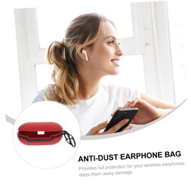 jojofuny 1pc Protective Earphone Case for Buds Stylish Headphone Sleeve Hanging Buckle Design Dustproof and Shockproof Compatible Wireless Earbuds