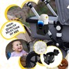 Drinks Holder Pushchair Cup Holder 2-in-1 Adjustable Bottle Holder with