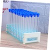 ULTECHNOVO 50pcs Plastic Test Tube Kit with Cork Stopper and