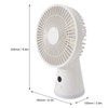 Desktop Fan Portable 5 Speed Power Display Quiet USB Rechargeable