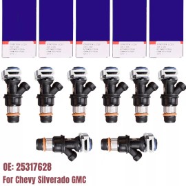 lashmo67 8Pcs Upgrade Fuel Injectors For 99-07 Chevy Silverado GMC 4.8/5.3/6.0L 25317628