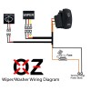 OZ-USA Windshield Wiper Washer Auto Park On/Off/On Wire Harness for
