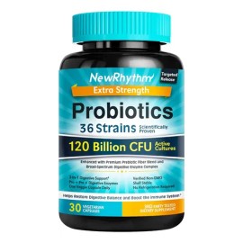120 Billones Cfu Probióticos Orgánicos Enzimas Digestivas Sabor S/n