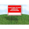 Custom Study Abroad Programs Write On Me Red 18x24 in