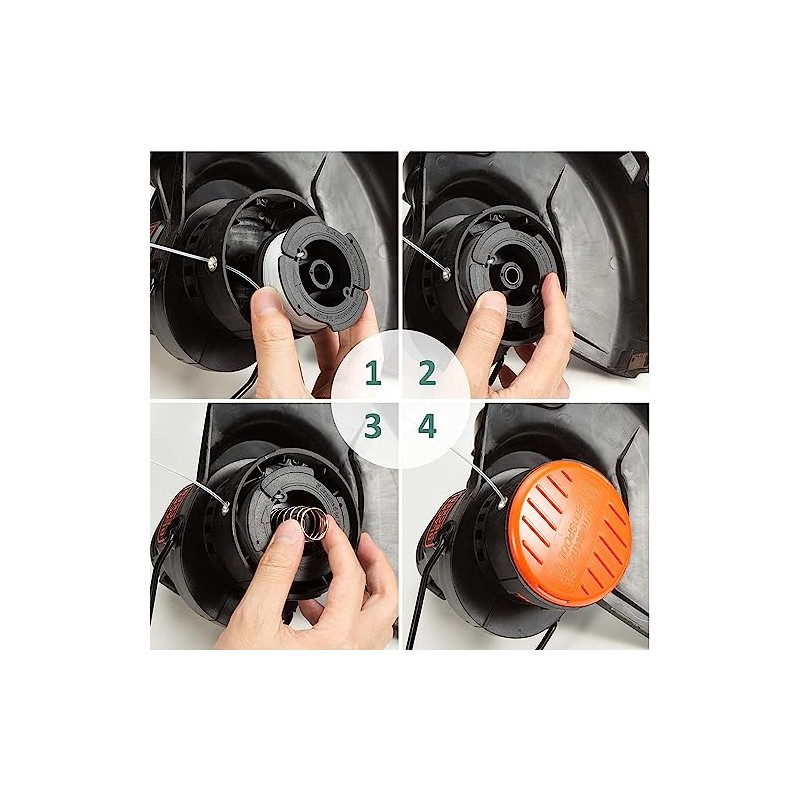 16 Pack Replacement String Spool for Black+Decker Trimmers