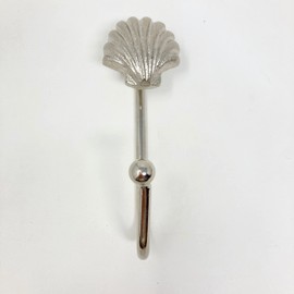 Knobs By Blossom Silver Sea-Life Marine Nautical Hooks (8. Small Shell)