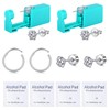 AVYRING Ear Piercing Gun Kit - 2 Pcs Silver Self