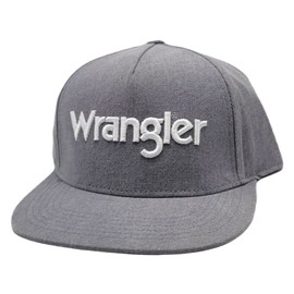 Wrangler New Wordmark Gray White Snapback Era Hat
