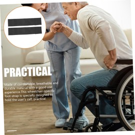 Gatuida 2Pcs Wheelchair Footrest Straps Durable Calf Support for Elderly Breathable Auxiliary Accessories for Enhanced Safety and Comfort