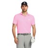 IZOD Men's Swingflex Performance Mesh Polo, Prism Pink