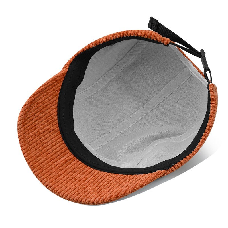 Croogo - Gorro de pana, unisex, 5 paneles, gorra de