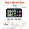TPNEG Dual Kitchen Timer Digital - Large Display, Easy to