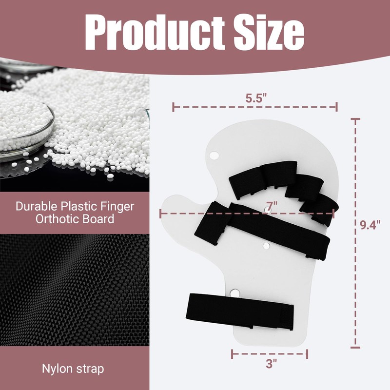 Mediss Finger Splint Fixing Plate - Resting Hand Orthotics Board,