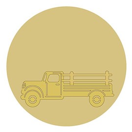 Interchangeable Truck Cutout Unfinished Wood Home Decor Holiday Door Hanger MDF Shape Canvas Style 6 Kit 1 (18")