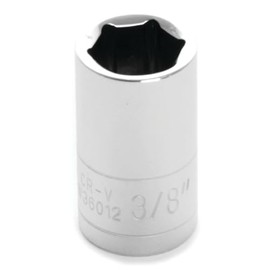 Performance Tool W36012 Chrome 1/4 Drive 6-Point Socket, 3/8