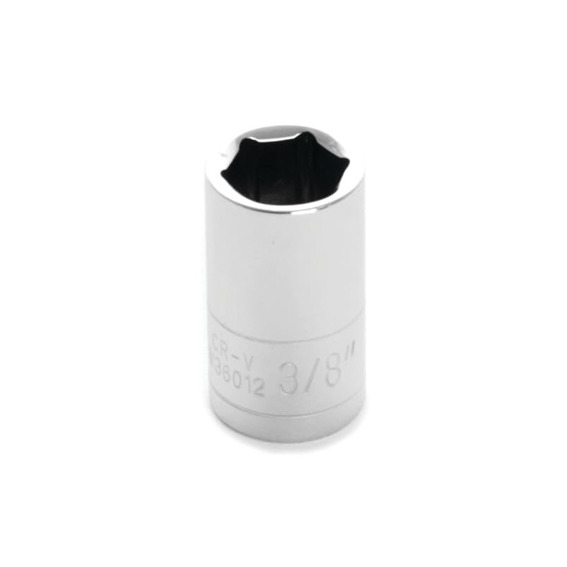 Performance Tool W36012 Chrome 1/4 Drive 6-Point Socket, 3/8